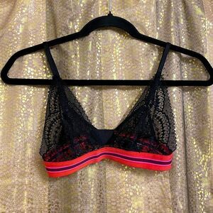 Victoria’s Secret black lace Very Sexy bralette, size S